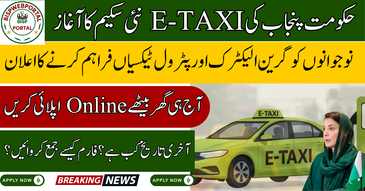 CM Punjab Green E‑Taxi Program