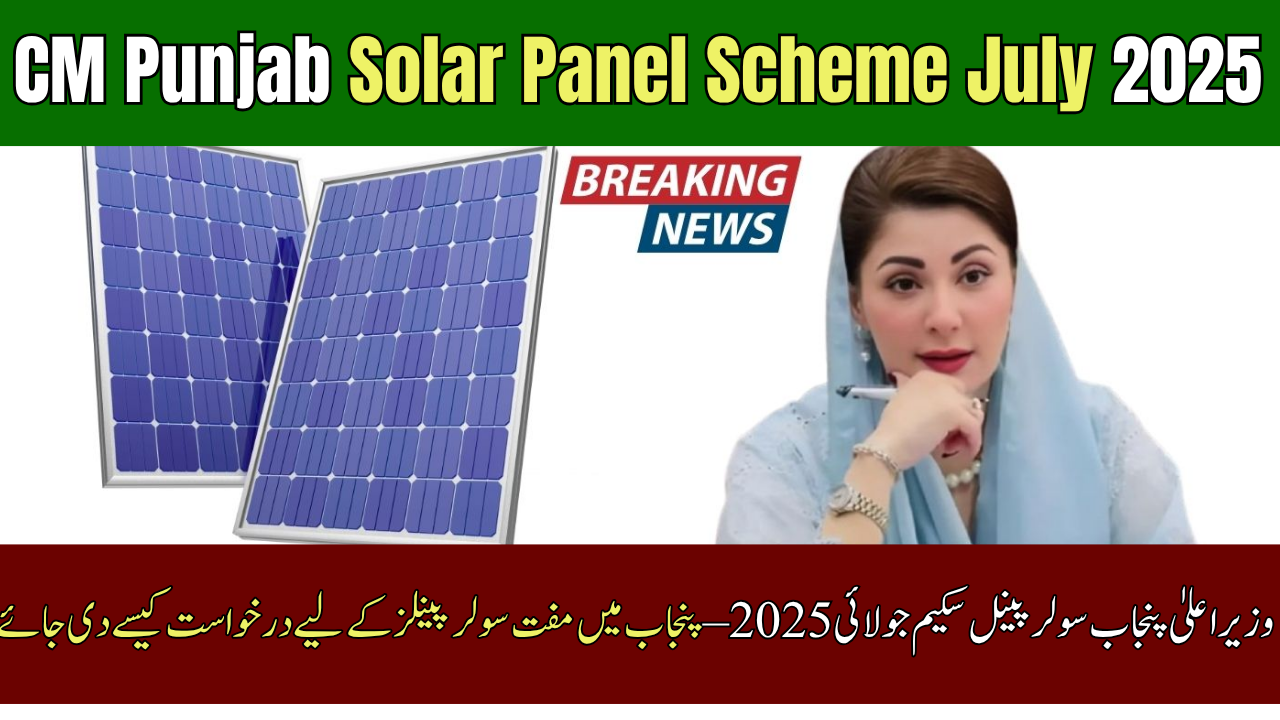 CM Punjab Solar Panel Scheme July