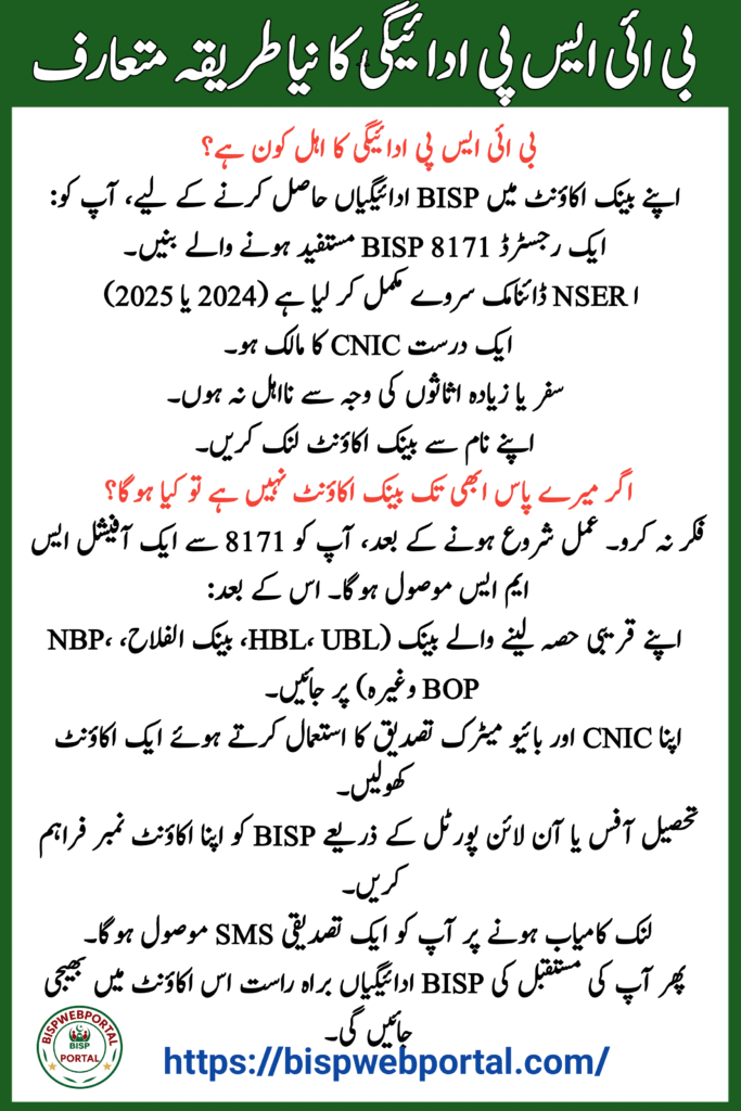 BISP 8171 New Payment Method