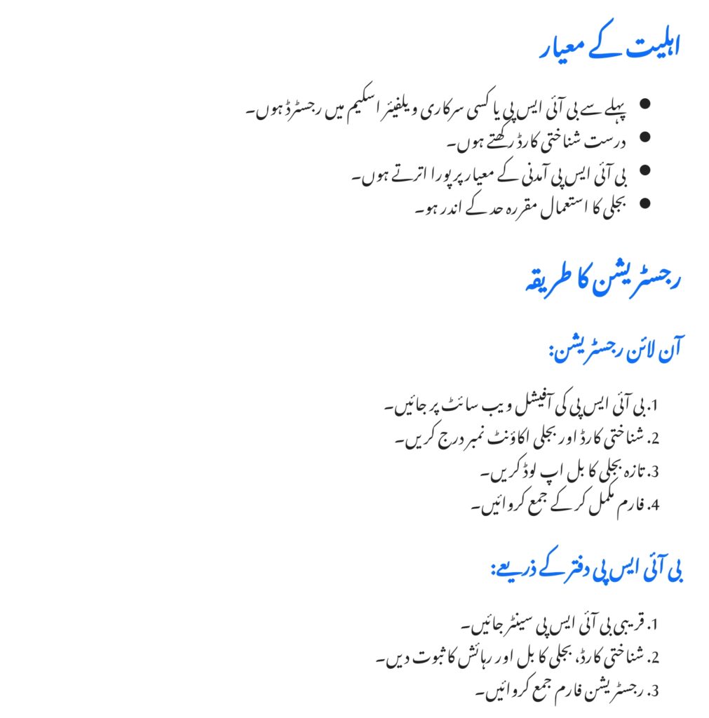 BISP Electricity Subsidy on Bills